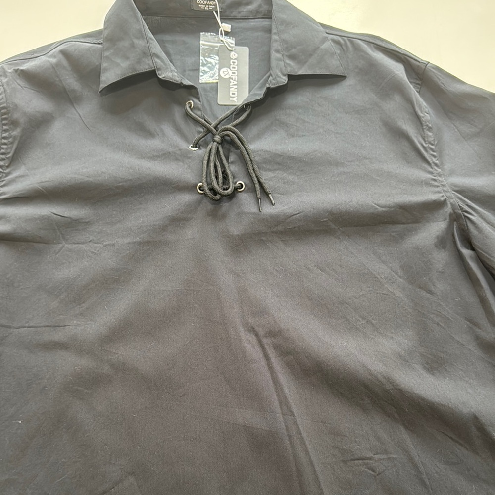 Black Casual Shirt with Long Sleeves